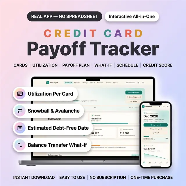 Credit Card Payoff Tracker App