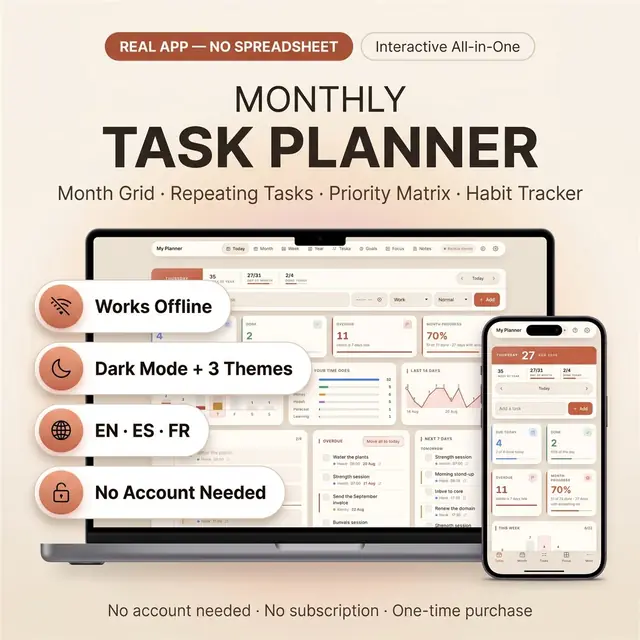 Monthly Task Planner