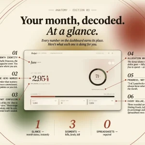 Budget by paycheck dashboard explained