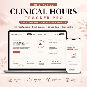 Interactive clinical hours tracker pro