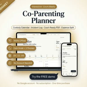 Co parenting planner