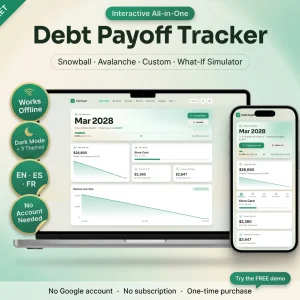 Debt payoff tracker app snowball avalanche no spreadsheet