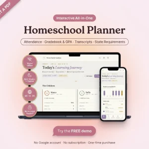 Homeschool planner