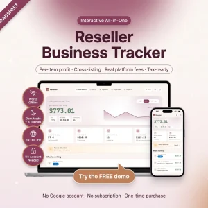 Reseller business tracker