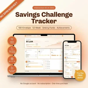 Savings challenge tracker app