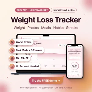 Weight loss tracker app hero main